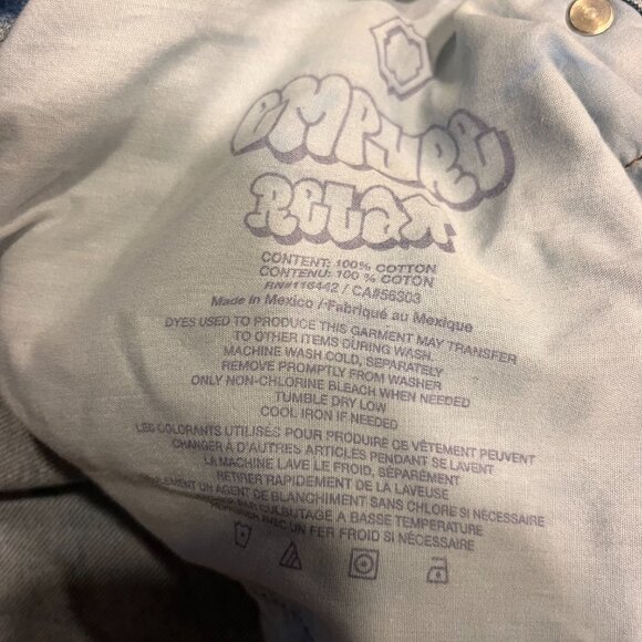 Empyre Jeans Men's 40 Light Wash Denim Baggy Wide Leg Skate Relaxed Fit Zip Fly - Picture 6 of 8